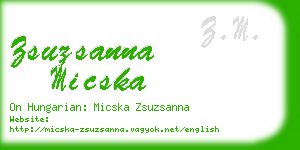 zsuzsanna micska business card
